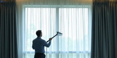 Commercial curtain steam cleaning service yennora-nsw hotels offices